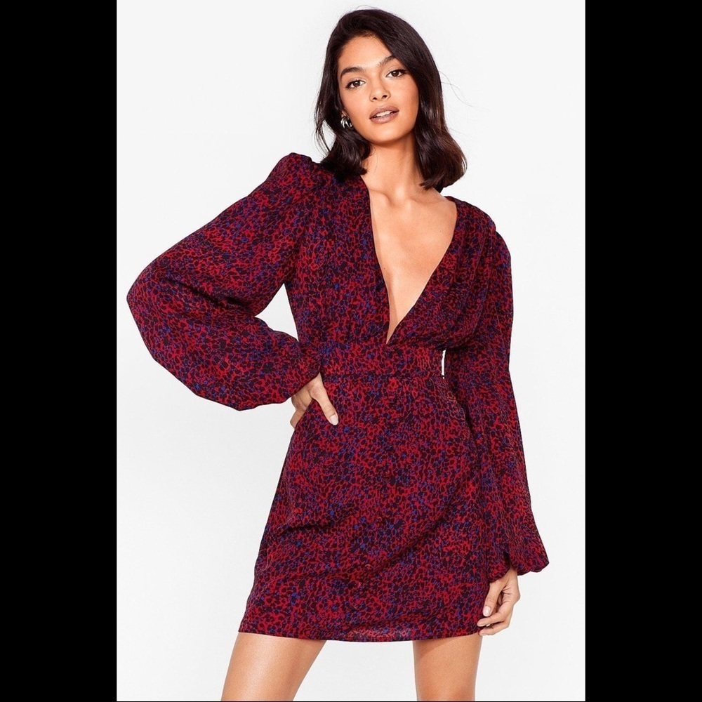 NWT Talk Is Cheap Leopard Print Dress